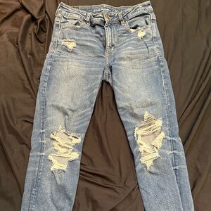 American Eagle mid wash skinny jeans